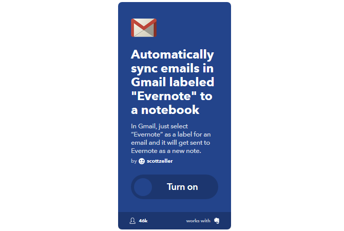 Den ultimate IFTTT-guiden: Bruk nettets kraftigste verktøy som en profesjonell 47IFTT SelectiveGmailsToEvernote