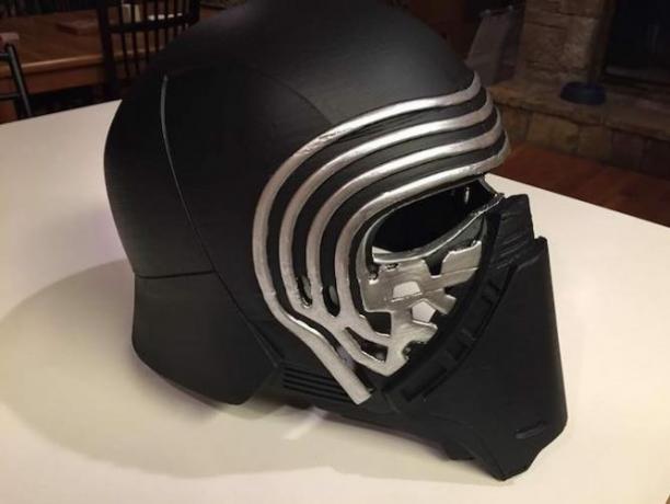 3d-trykk star wars rekvisitter kylo ren maske