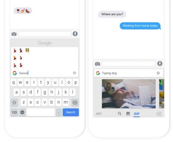 gboard emoji gif-søk