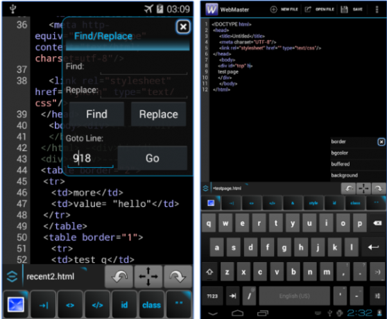 Ja, du kan kode mens du er på farten: 7 av de beste HTML-redaksjonene for Android WebMaster HTML Editor Lite 607x500