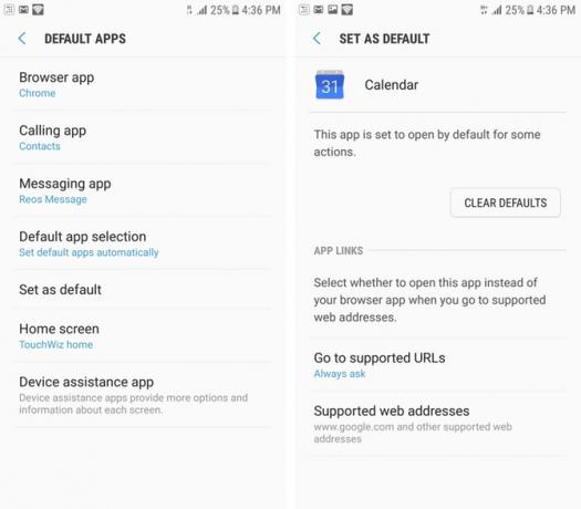 android setter standardapper klare standardverdier