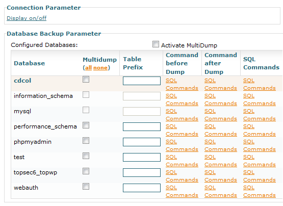 sikkerhetskopiere stor mysql-database