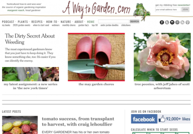 Margaret Roach's A Way to Garden er en av de beste hageanleggene og bloggene på internett, med mange gratis verktøy og en podcast også