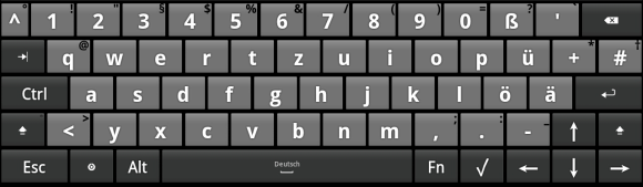 android berøringsskjermtastatur
