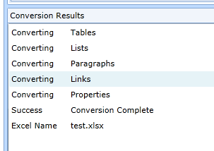 Konverter Word til Excel: Konverter Word-dokumentet til en Excel-fil-konvertering3