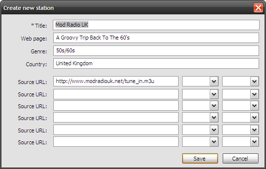 liste over internettradiostasjoner