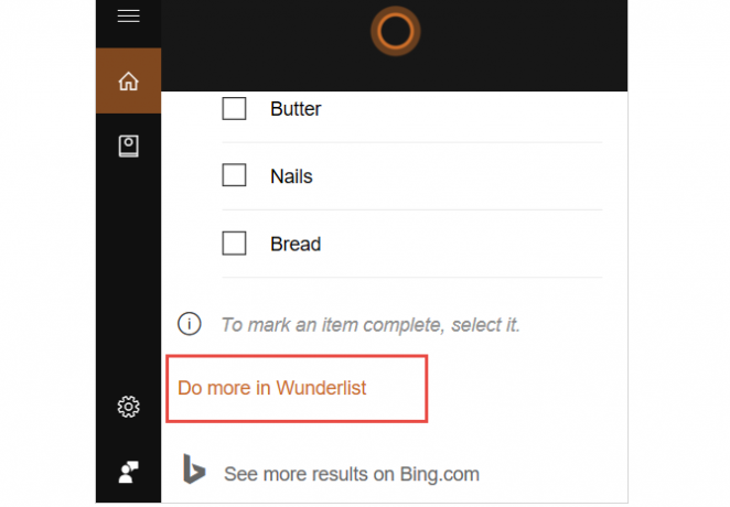 cortana autoriserer wunderlist gjør mer