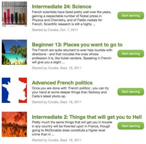 Memrise-fransk-kurs hvordan lære et nytt språk