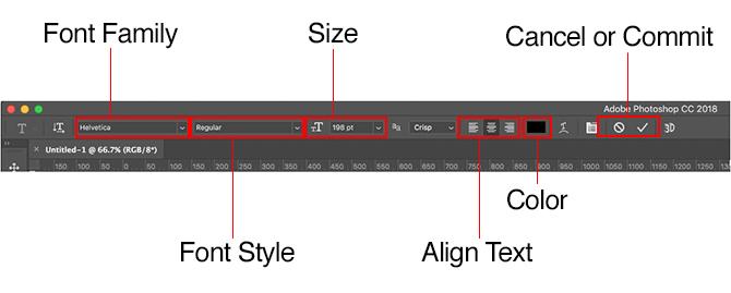 arbeider med tekst i photoshop - grunnleggende om Photoshop-type