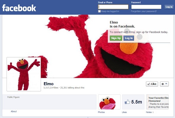 10 fiktive karakterer som er sinnsykt populære på Facebook facebook elmo