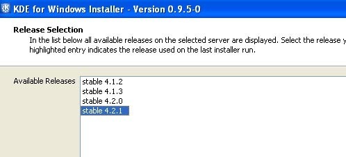 kde-versjon