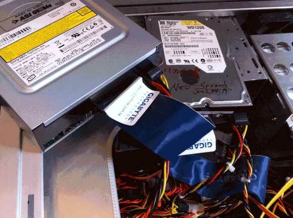 installer ny harddisk