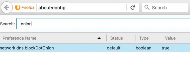 firefox setting network.dns.blockDotOnion