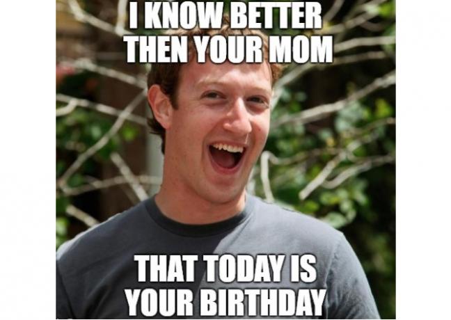 Zuckerberg bursdagsmeme