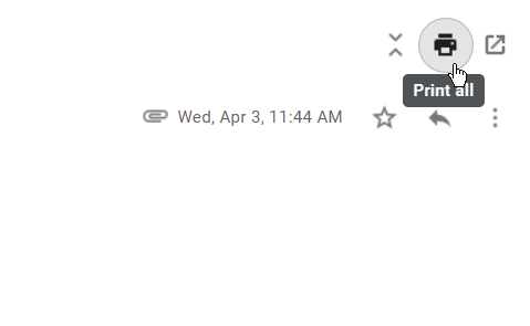 Klikk på Gmail Print All