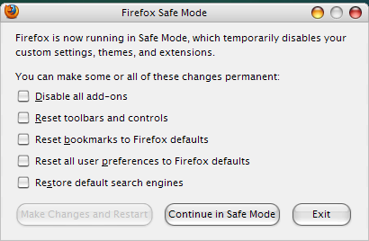 mozilla firefox-lasteproblemer