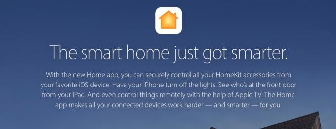 Apple HomeKit-webside-kampanjen