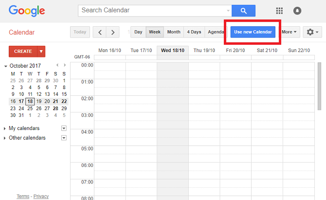 Google Kalender nye funksjoner oppgradering