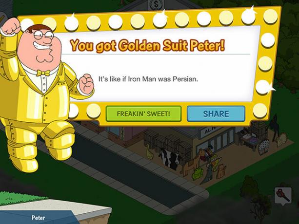 Family Guy: The Quest for Stuff - Essential Fan Service eller Free To Play Lunacy? goldensuit