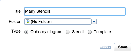 Lag flotte diagrammer ved hjelp av Cacoo og Google Drive Cacoo Save As Stencil Mal