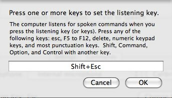 Slik bruker du talekommandoer på Mac 04, angi snarveistasten