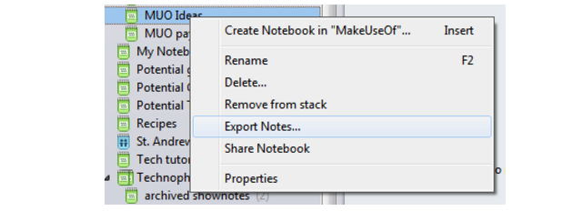 Back Up Evernote