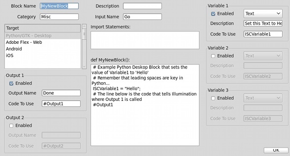 Lag dine egne programmer med Illumination Software Creator [Giveaway] illum customblock