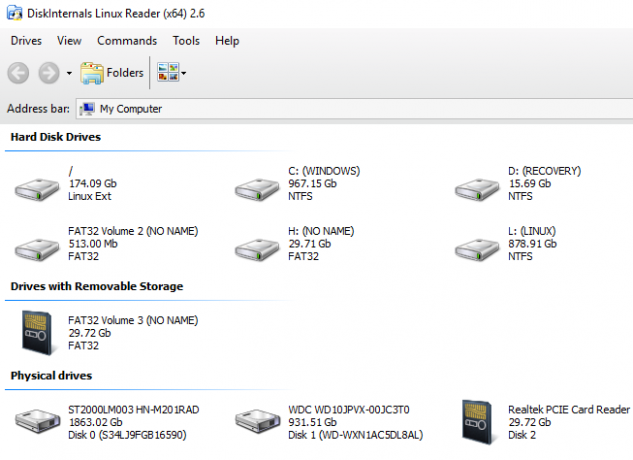 dele data mellom Linux og Windows