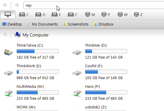 erstatning for Windows Explorer