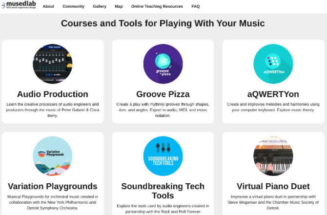 NYUs MusEDLab lærer deg hvordan du produserer en sang gratis online med Play With Your Music-minisiden som bruker Peter Gabriels musikk 
