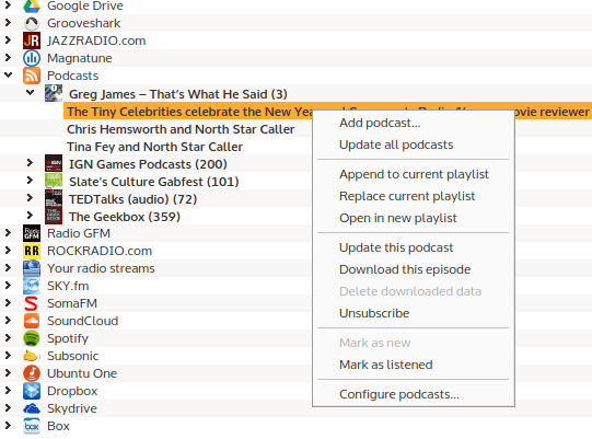 linux-podcast-tools-klementin-Manage-podcaster