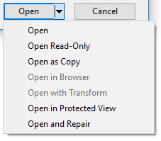 Microsoft Word 2016 åpent og reparert