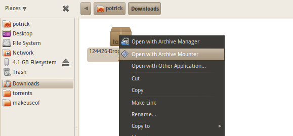 ubuntu mount-arkiv