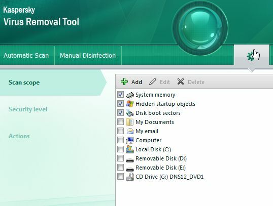 Kontroller PC-en din raskt og gratis med Kaspersky Virus Removal Tool scanner3