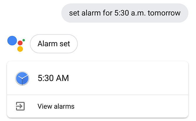 Google Assistant Angi alarm