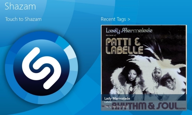 6 fantastiske Windows 8-apper for å glede deg over videoer og musikk, moderne stil Windows 8 moderne UI Best Music Apps Shazam