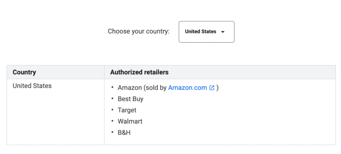 google butikk pris match USA