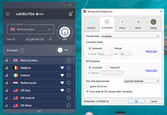 Windscribe VPN-gjennomgang: blåst bort eller lett bris? vpnp windscribe windows client