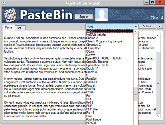 Pastebin-tillegg