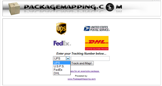 Spor UPS, USPS, FedEx og DHL-pakker