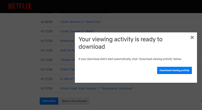 last ned netflix visningsaktivitet
