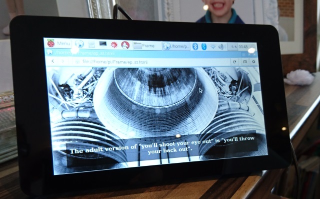 Raspberry Pi: Den uoffisielle opplæringen muo diy digitalphotopi frame2