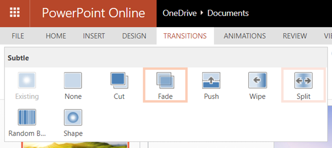 sammenligning powerpoint online vs. powerpoint 2016