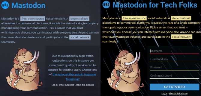 sosialt nettverk mastodon registrering