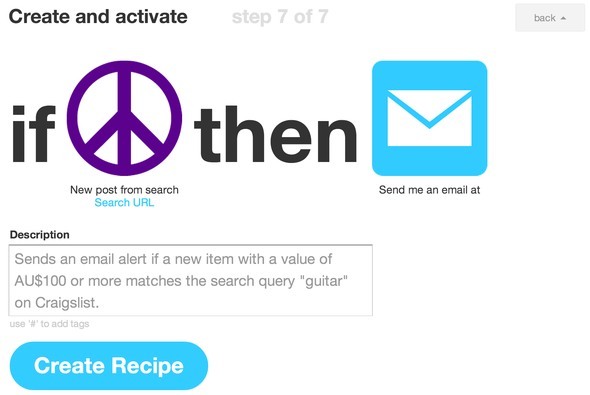 ifttt oppskrifter