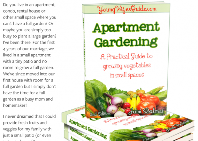 Apartment Gardenening tilbyr praktiske råd for hvordan du dyrker en grønnsakshage i en leilighet eller liten plass