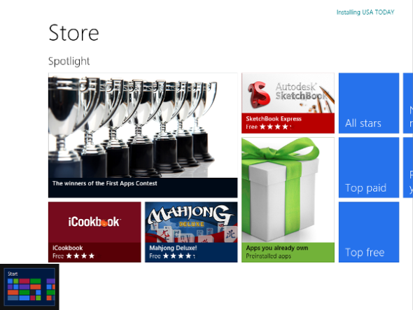 windows 8 brukergrensesnitt