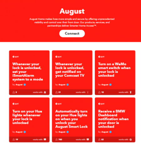 august ifttt smartlås