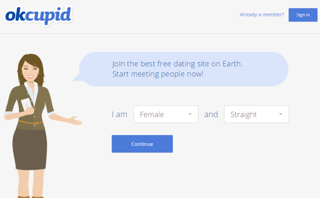 OKCupid Logg inn