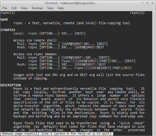 rsync manual